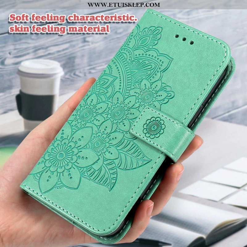 Etui Folio do Realme 9i Kwiaty Mandali